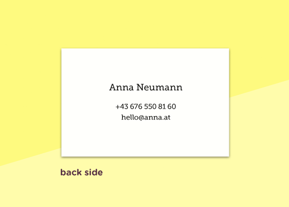 SOUS-BOIS - business cards  – "confetti"