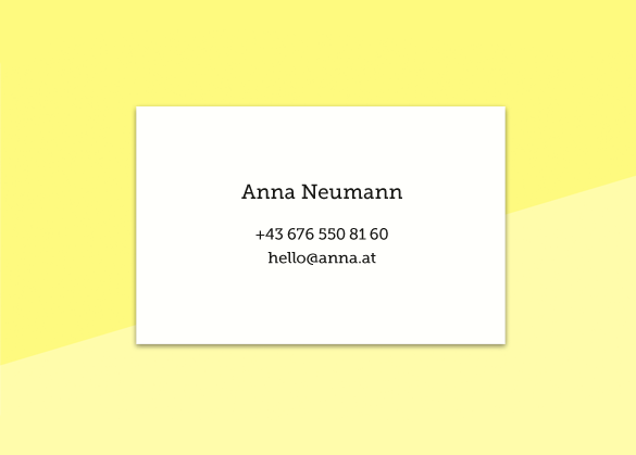 SOUS-BOIS - business cards  – "cerise"