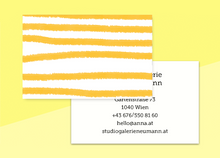 Load image into Gallery viewer, SOUS-BOIS - business cards  – &quot;jaune-marine&quot;