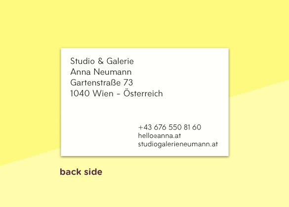 SOUS-BOIS - business cards  – "mail"
