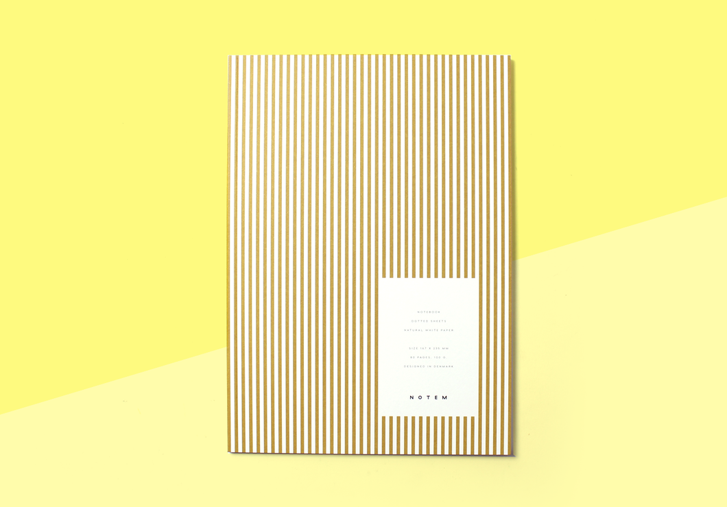 NOTEM - VITA Notizbuch Medium - Ocker
