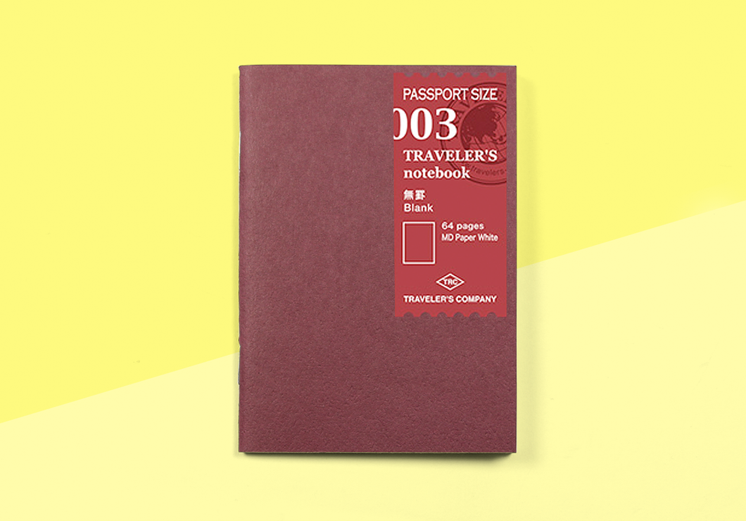 TRAVELER'S COMPANY – Traveler's Notebook Passport - 003 Blank Notebook