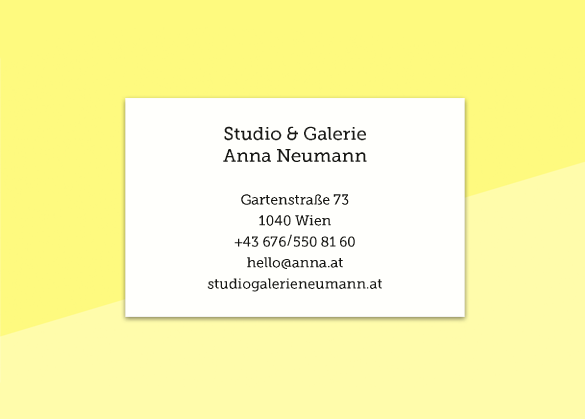 SOUS-BOIS - business cards  – "cerise"