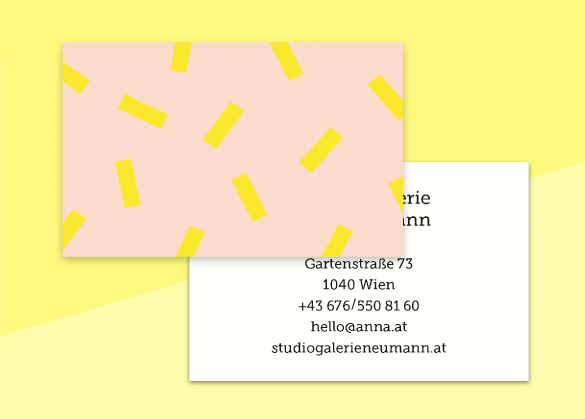 SOUS-BOIS - Visitenkarten - "Confetti Jaune"