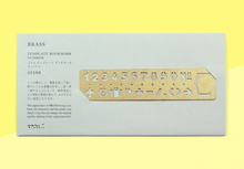 Load image into Gallery viewer, TRAVELER&#39;S COMPANY – Brass Bookmark Template Numbers