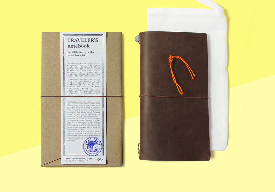 TRAVELER'S COMPANY – Traveler's Notebook Regular  - Braun