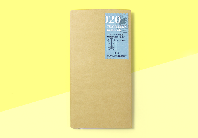 TRAVELER'S COMPANY – Traveler's Notebook Regular - 020 Kraft Paper Folder