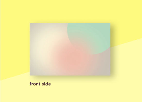 SOUS-BOIS - business cards  – "poudre"