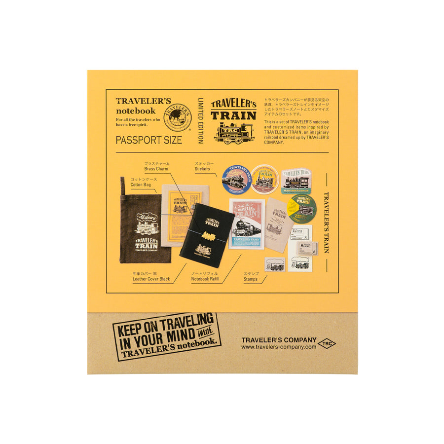 TRAVELER'S COMPANY - Traveler's Notebook Passport Size -  Limited Set Train
