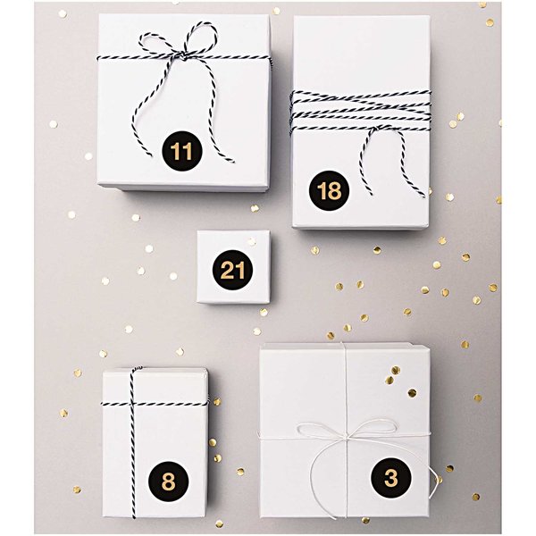 PAPER POETRY - Advent Stickers - Black