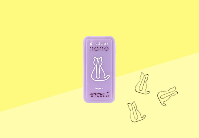 MIDORI - D-clip nano - Cats - silver