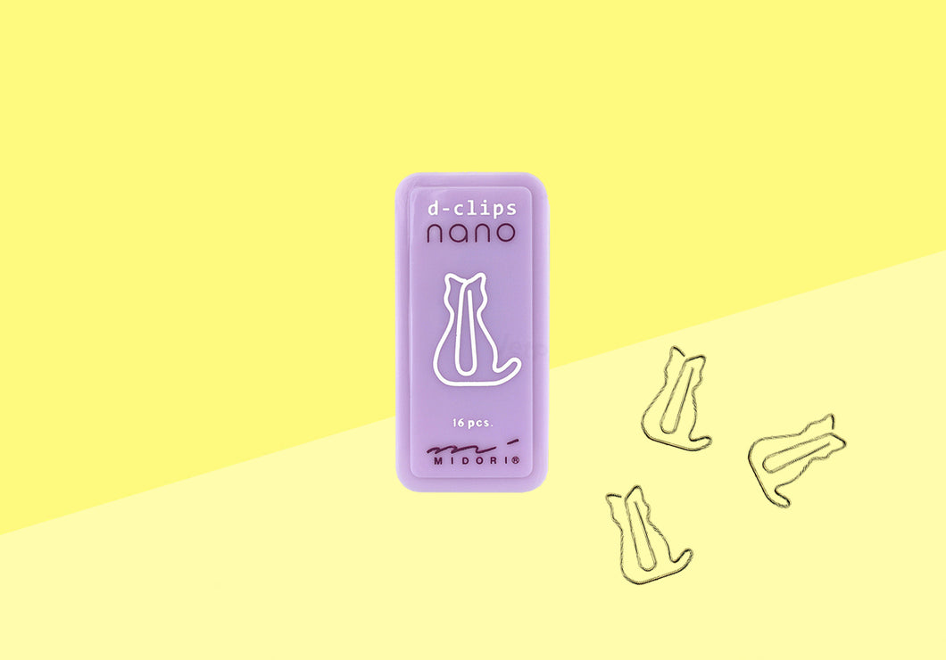 MIDORI - D-clip nano - Cats - silver