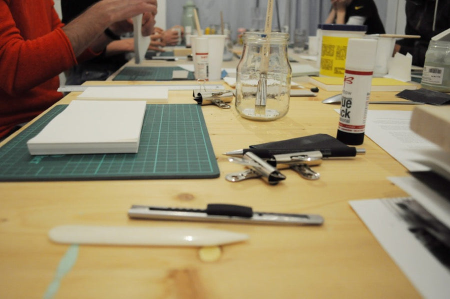 glue binding - bookbinding workshop