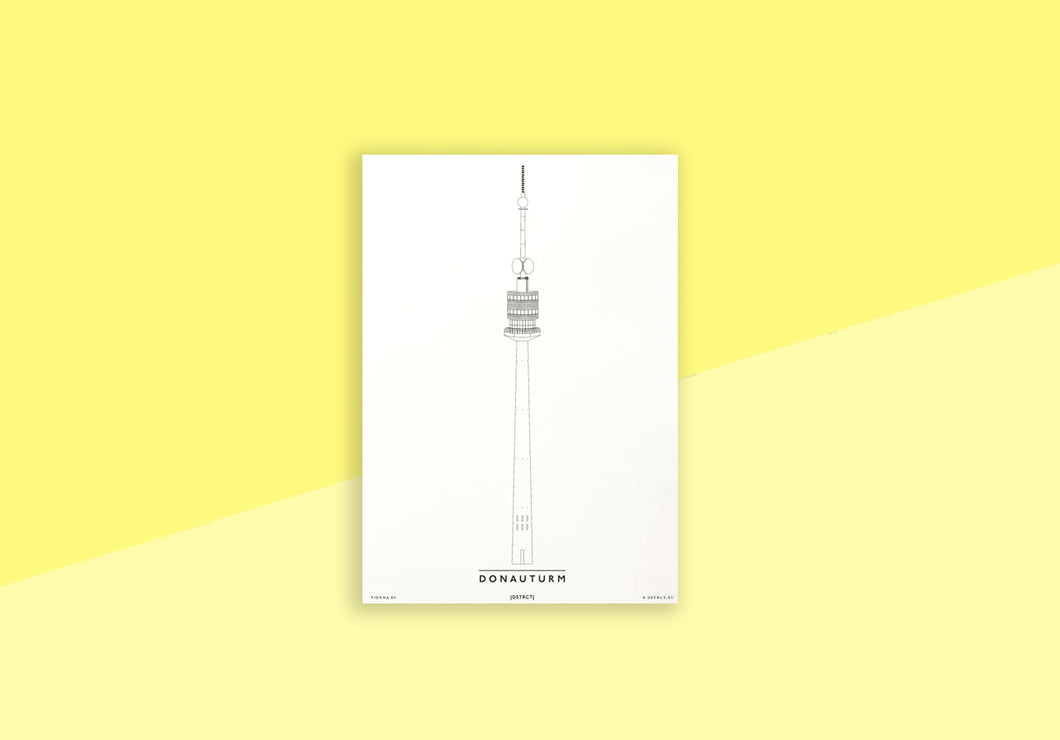 DSTRCT - Postkarte - Donauturm