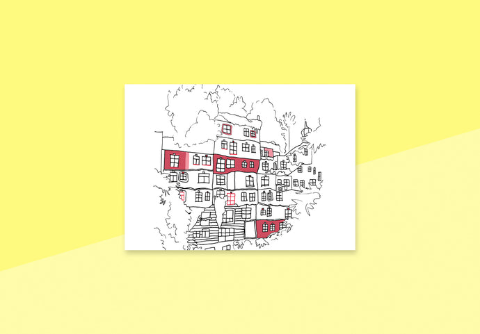 DELPHINE LÉGER - Postkarte - Hundertwasserhaus