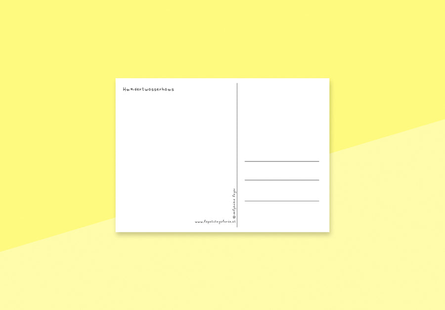 DELPHINE LÉGER - Postkarte - Hundertwasserhaus