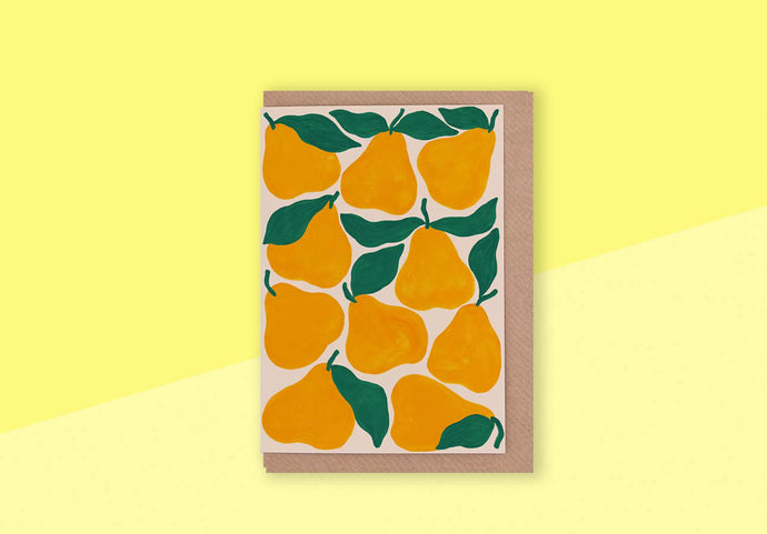 EVERMADE - Greeting Card - Yellow Pears