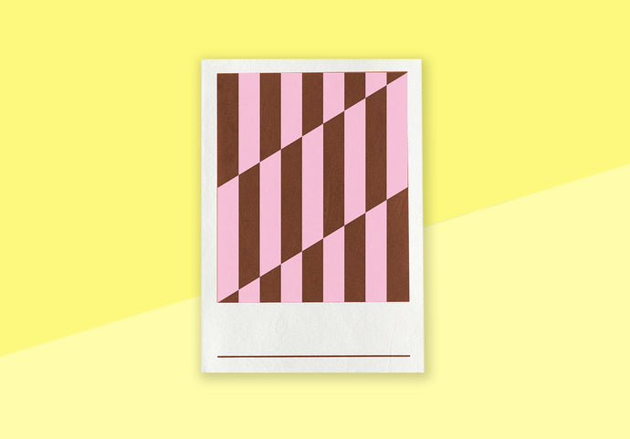 HANADURI - Hanji Book Stripe - A5 Plain - Coco pink