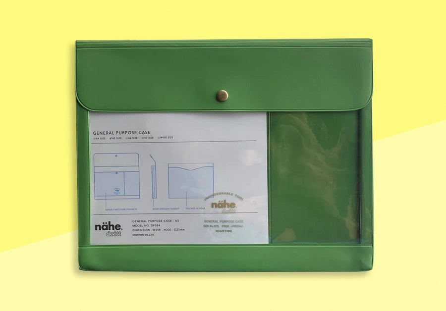 HIGHTIDE - Nähe - General Purpose Case - A5 Green