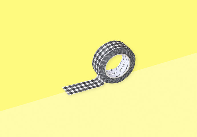 ICONIC - Masking Tape - Gingham Blackberry