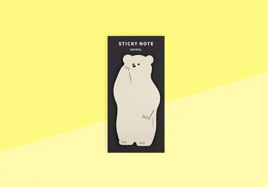 ICONIC - Sticky Note - Animal White Bear