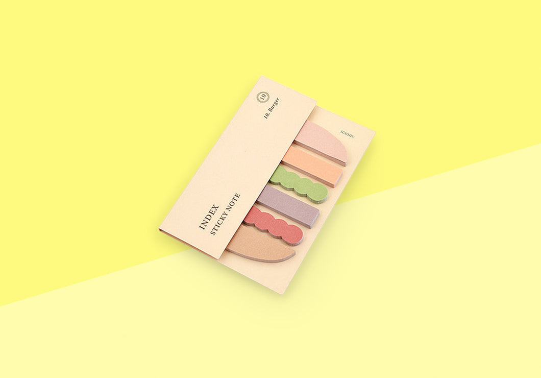 ICONIC - Index Sticky Notes - Burger