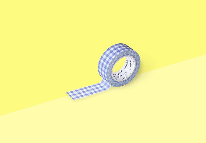 ICONIC - Masking Tape - Gingham Blueberry