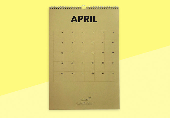IN LOVE WITH PAPER - Birthday wall calendar