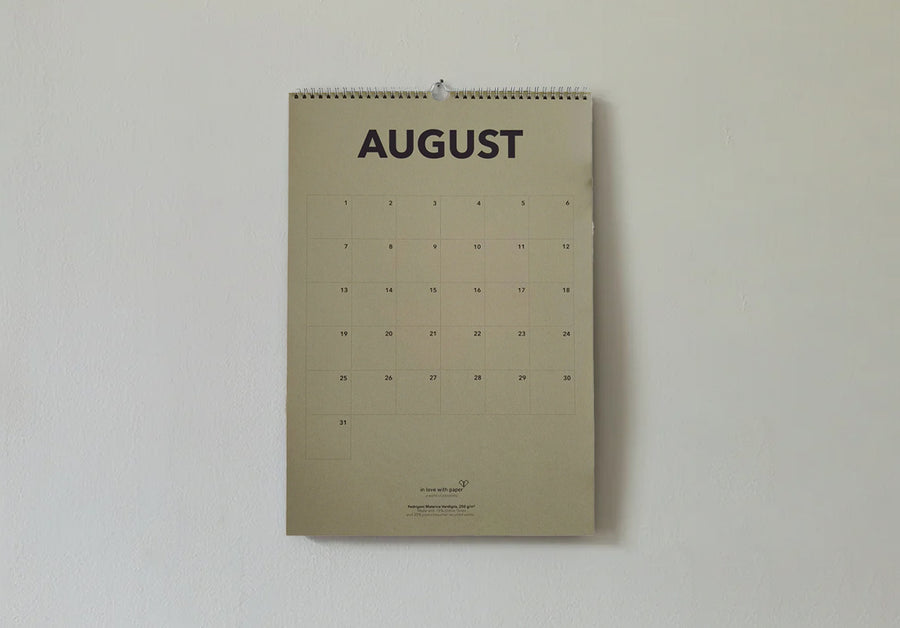 IN LOVE WITH PAPER - Birthday wall calendar