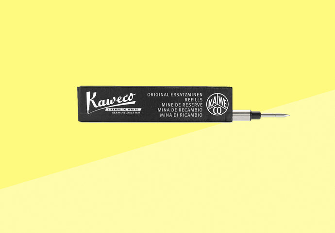 KAWECO - PERKEO - Euro Rollerball Stift Gel Nachfüllmine - 0,7mm Schwarz