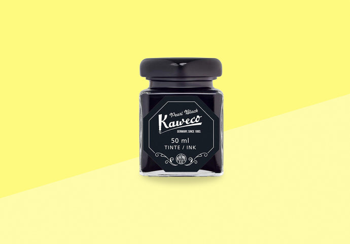 KAWECO - Tintenglas 50ml - Perlschwarz
