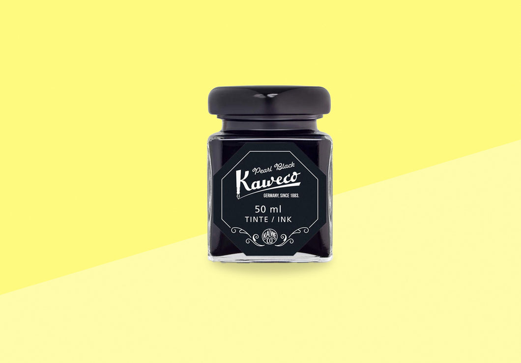 KAWECO - Tintenglas 50ml - Perlschwarz