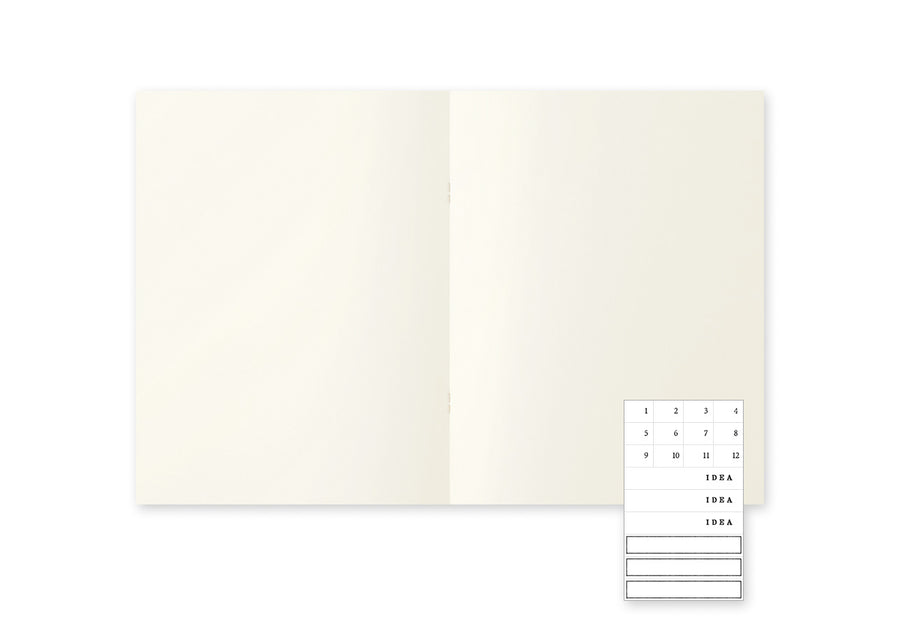 MIDORI - MD Notebook Light (3pcs pack) - A4 Blank