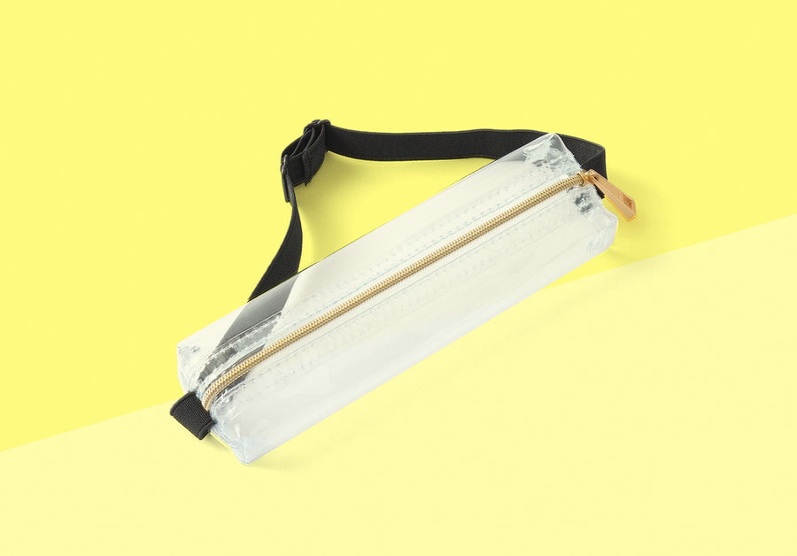 MIDORI - Book Band Pen Case - clear