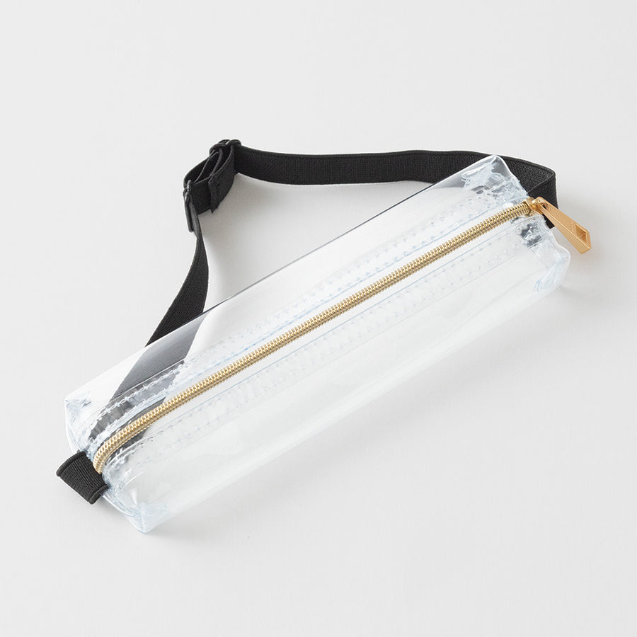 MIDORI - Book Band Pen Case - clear