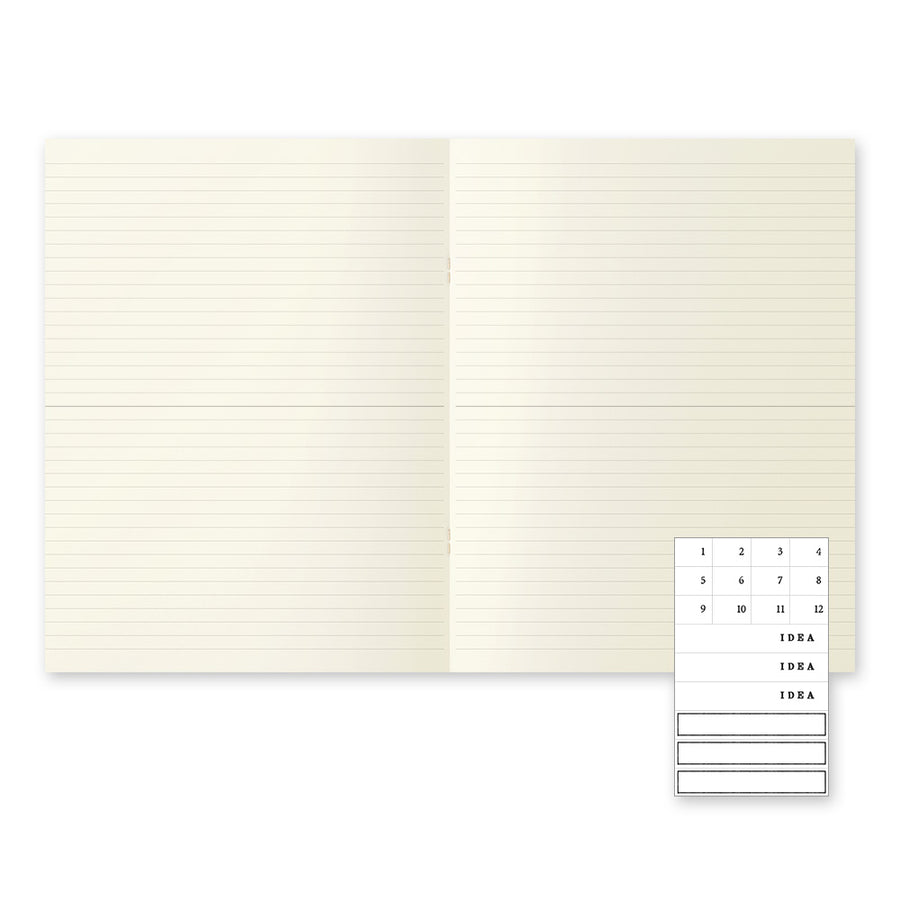 MIDORI - MD Notebook Light (3er-Pack) - A4 liniert