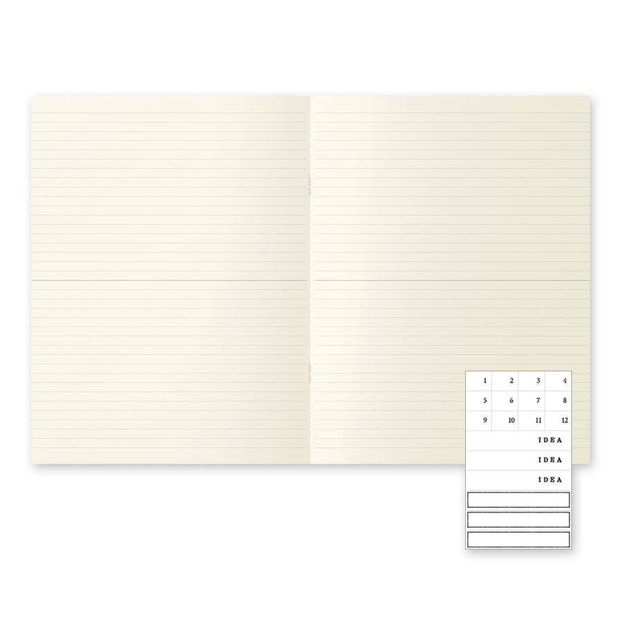 MIDORI - MD Notebook Light (3pcs pack) - A4 Lined