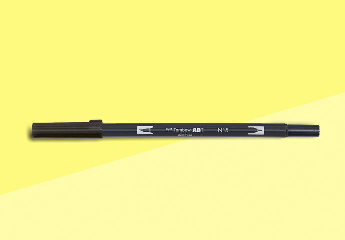 Tombow Abt Dual Brush Pen - N15 - Black