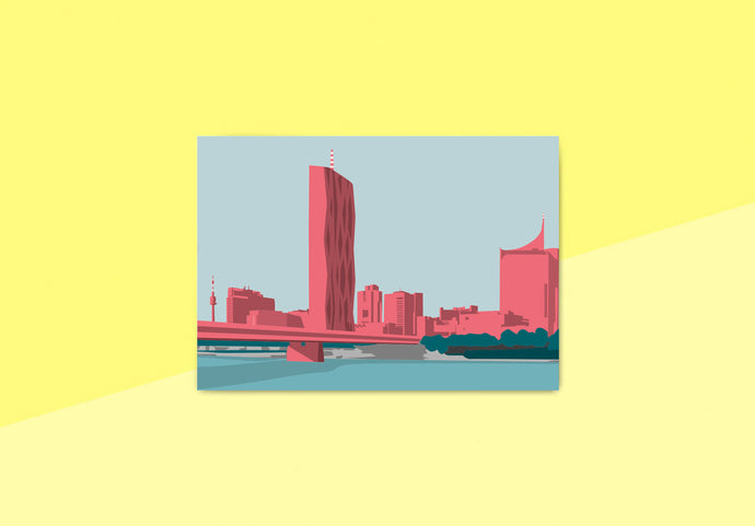 NOBIS DESIGN - postcard - Donau City