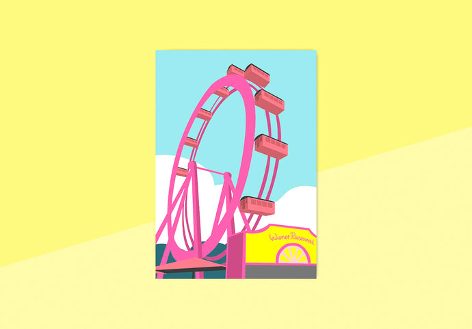 NOBIS DESIGN - postcard - Vienna Ferrywheel