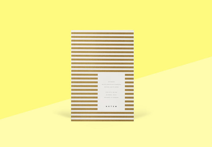 NOTEM - VITA Notizbuch Klein - Ocker liniert