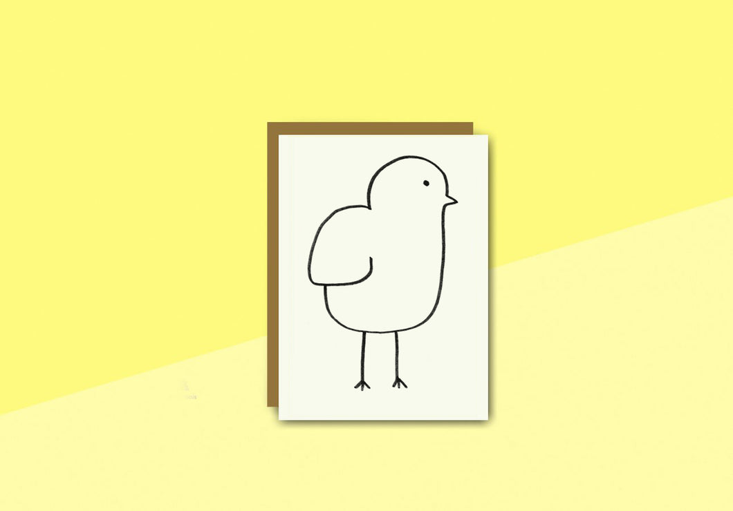 SOUS-BOIS - Greeting card - poussin