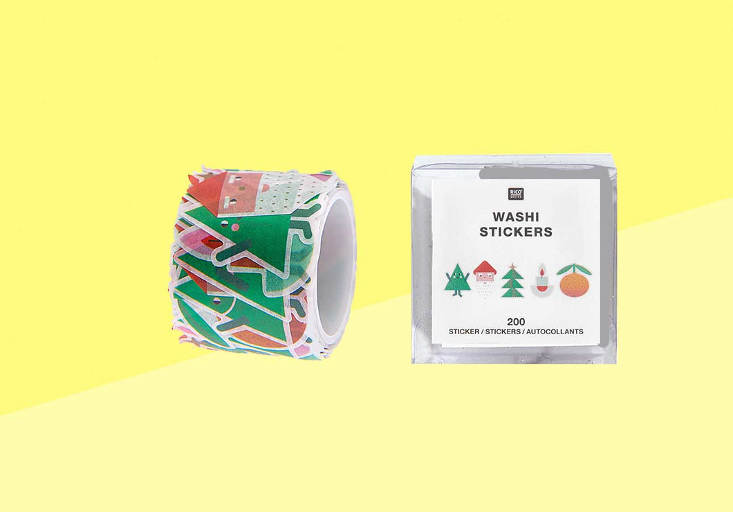PAPER POETRY - Washi-Aufkleber - Frohe Weihnachten