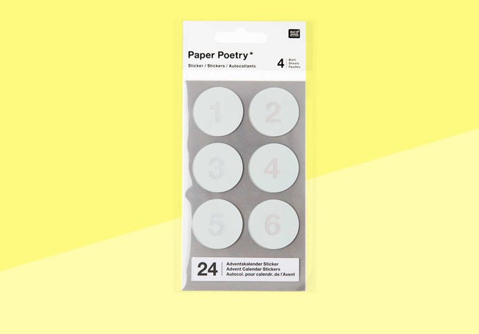 PAPER POETRY - Advent-Aufkleber - Minze