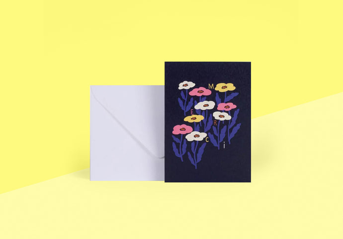 SEASON PAPER COLLECTION - Greeting Card - Fleurs pop