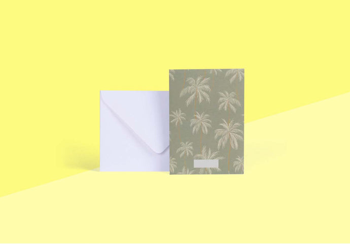 SEASON PAPER COLLECTION - Greeting Card - Palmeraie Mousse