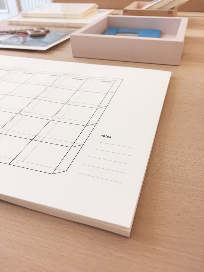 SOUS-BOIS - Weekly planner desk pad