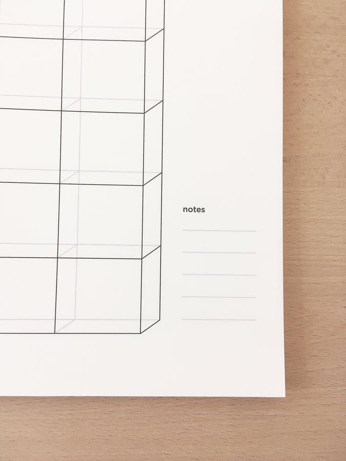 SOUS-BOIS - Weekly planner desk pad