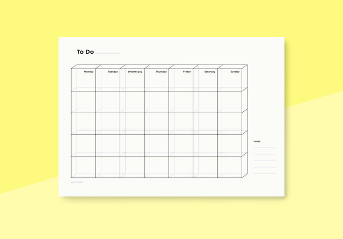 SOUS-BOIS - Weekly planner desk pad