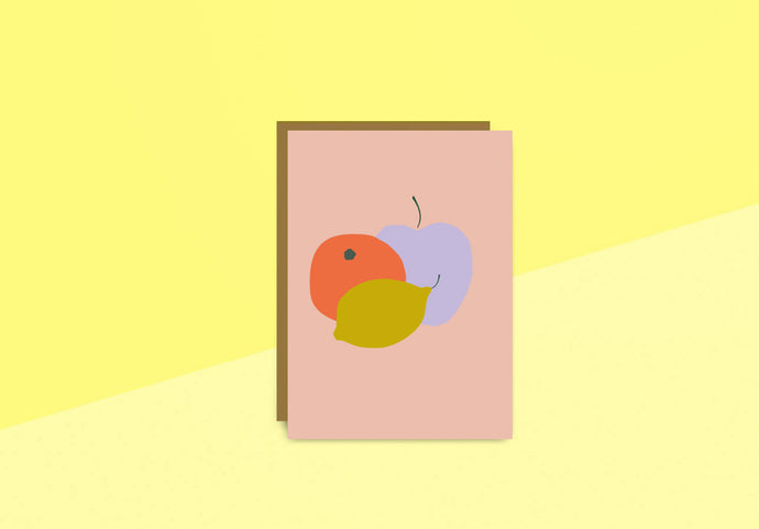 SOUS-BOIS - Greeting card - 3 Fruits